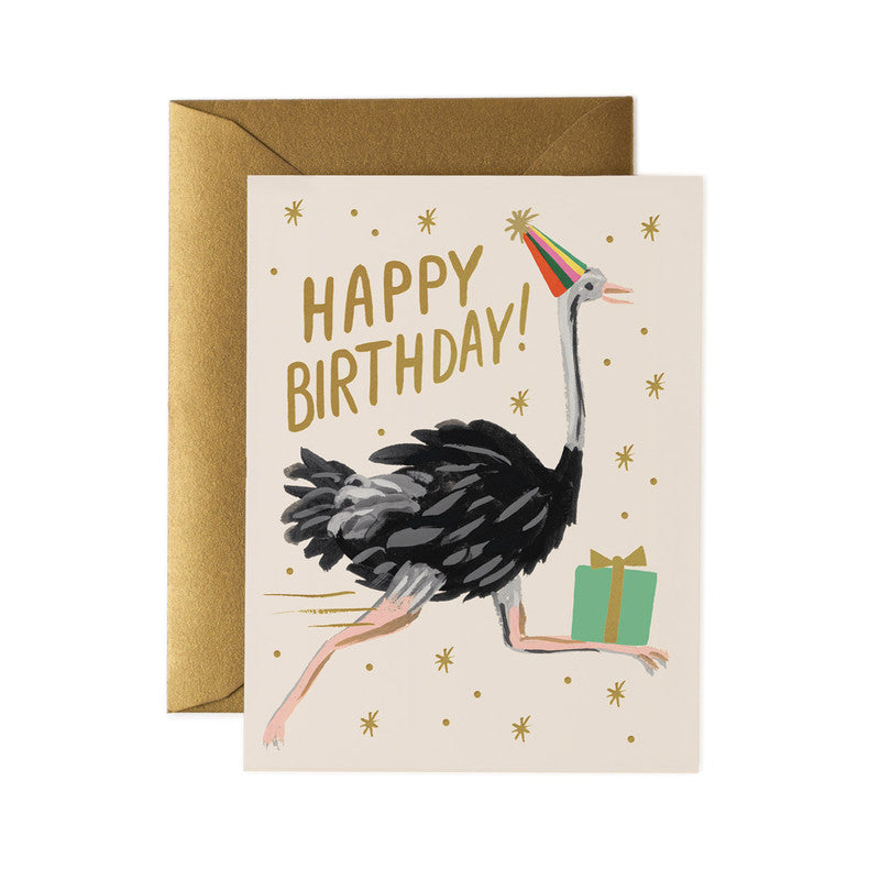 Ostrich Birthday | Single Card