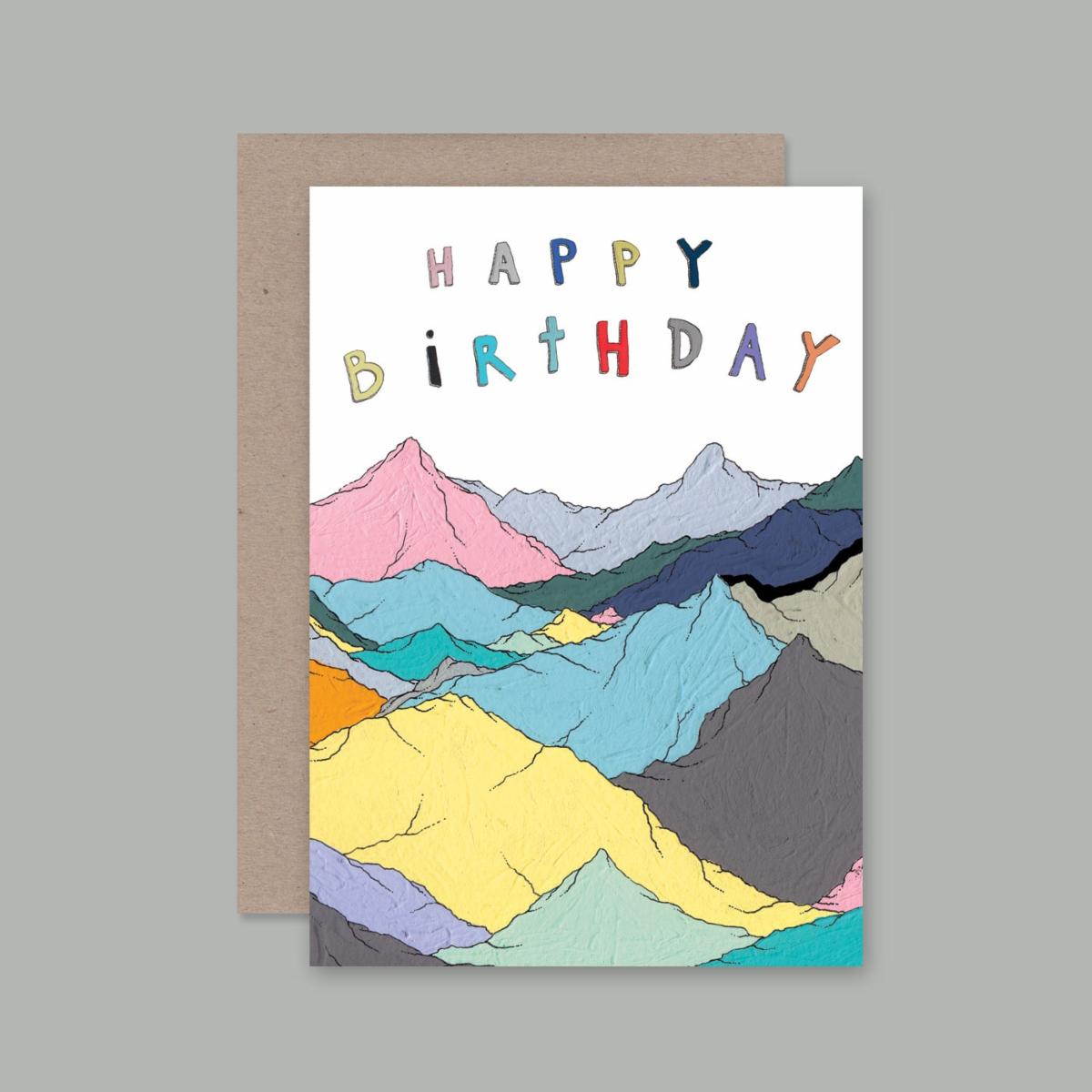 AHD Single Card | Happy Birthday Mountains