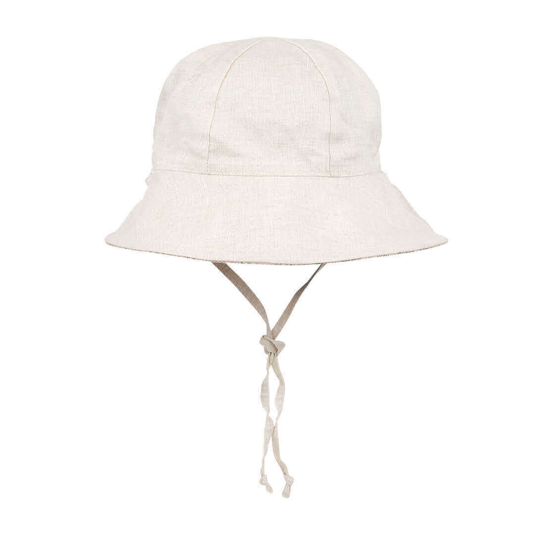 Wanderer Girls Reversible Panelled Bucket Sun Hat | Farah | Flax