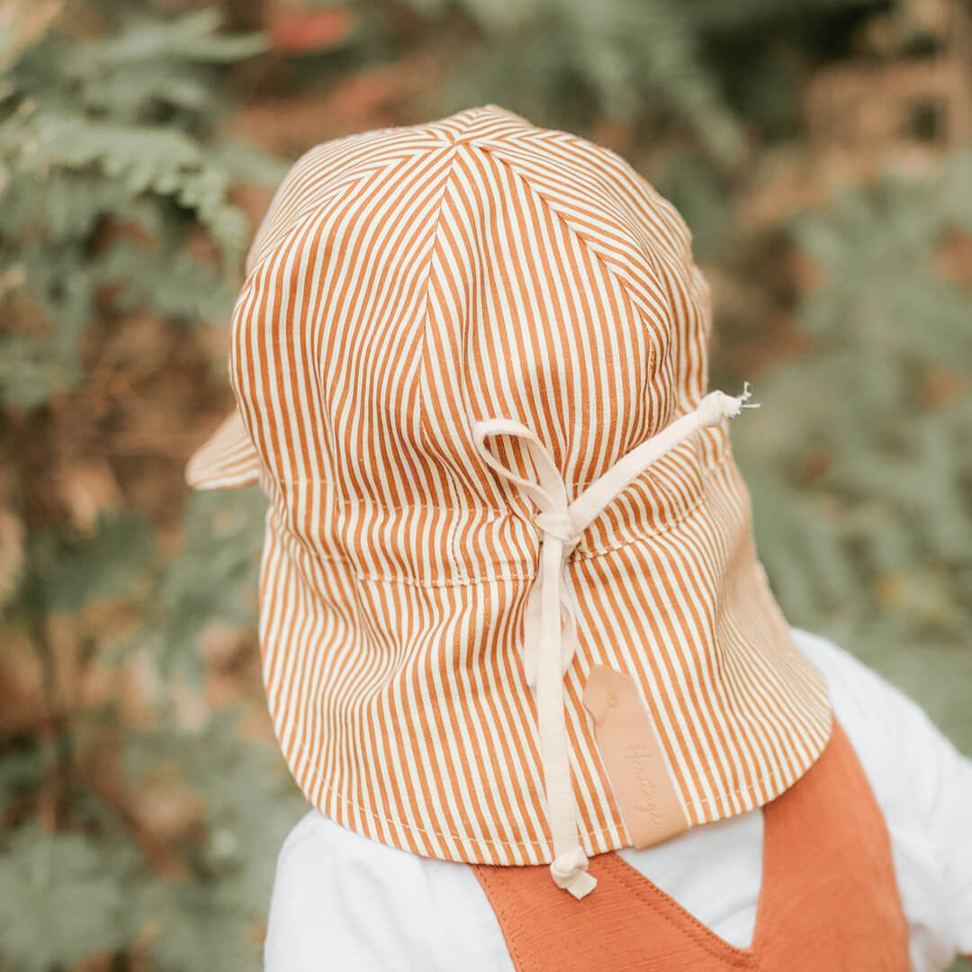 &#39;Lounger&#39; Baby Reversible Flap Sun Hat - Frankie / Flax