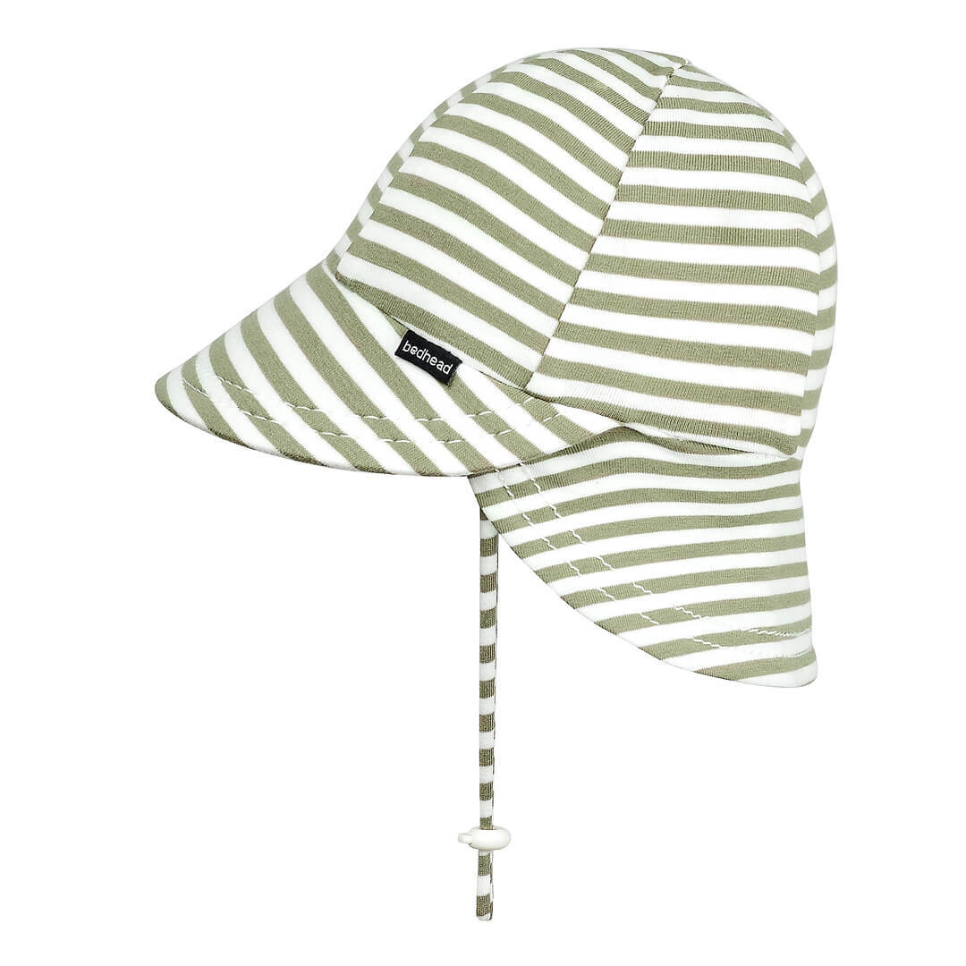 Legionnaire Flap Sun Hat - Khaki Stripe