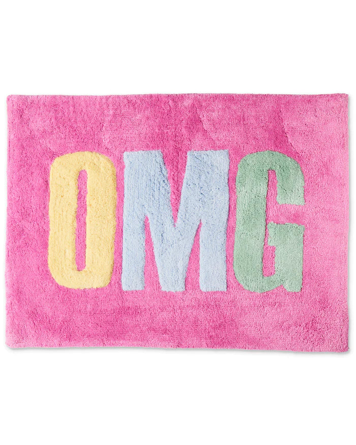 OMG In Pink Bath Mat One Size