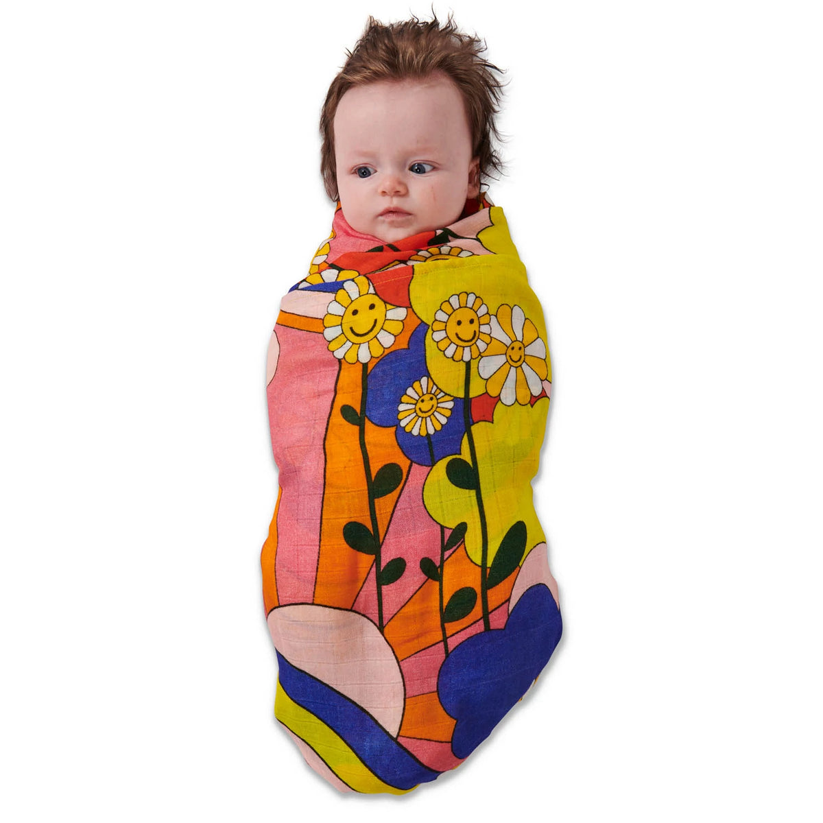Flower Power Bamboo Swaddle | One Size