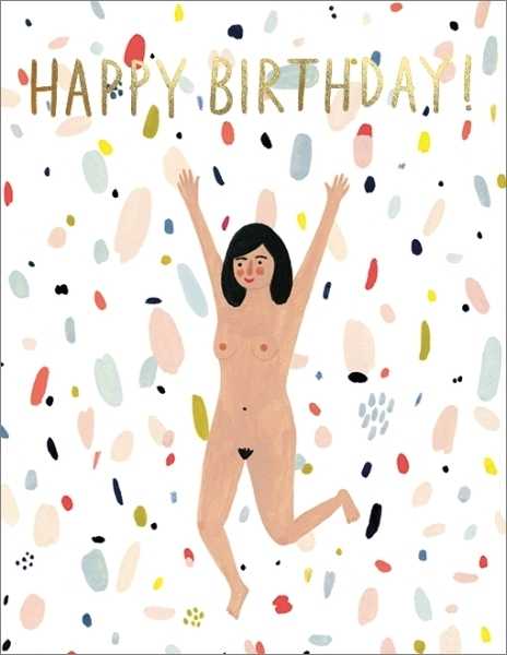 Red Cap Cards - Single Cards - Birthday Suit
