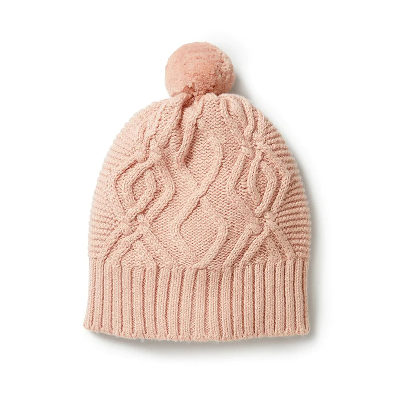 Knitted Mini Cable Hat | Shell