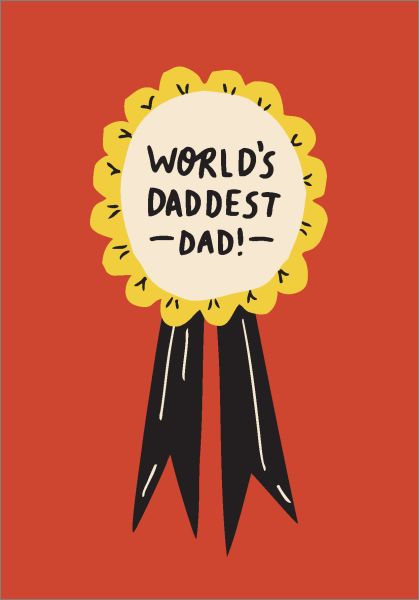 BADGER &amp; BURKE - SINGLE CARD - WORLD&#39;S DADDEST DAD
