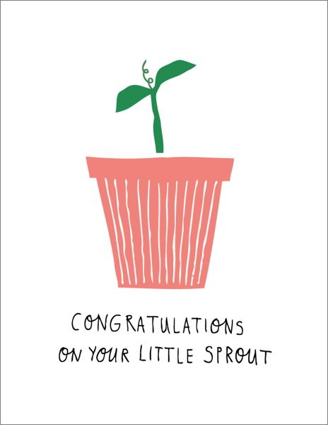 HELLO SUNDAY- SINGLE CARD- LITTLE SPROUT