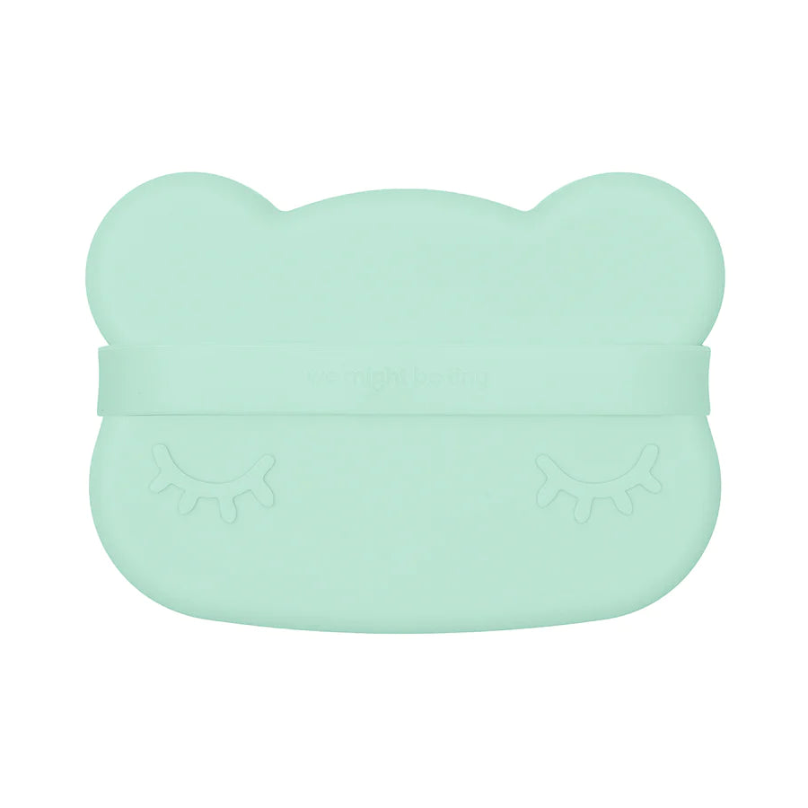 Bear Snackie | Silicone Snack Bowl And Plate | Minty Green